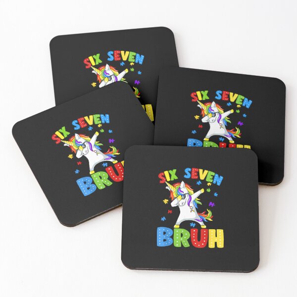 Item preview, Six Seven 67 Bruh Dabbing Unicorn Puzzle Autism Awareness designed and sold by Desdenhoshell.