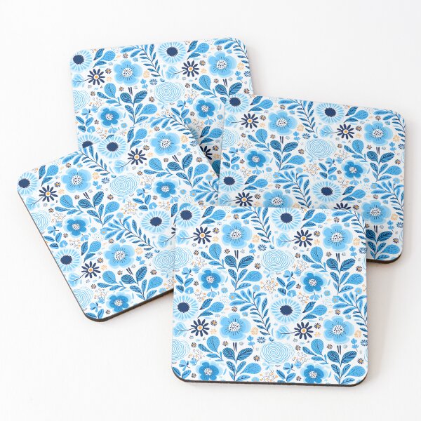 Item preview, Blue Florals 28 designed and sold by Dawne's Designs.