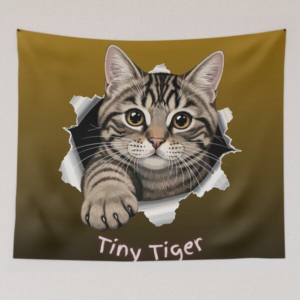 Item preview, Tiny Tiger - Cute Cat / Tiger Cub Kids Design designed and sold by PushPrintsCo.