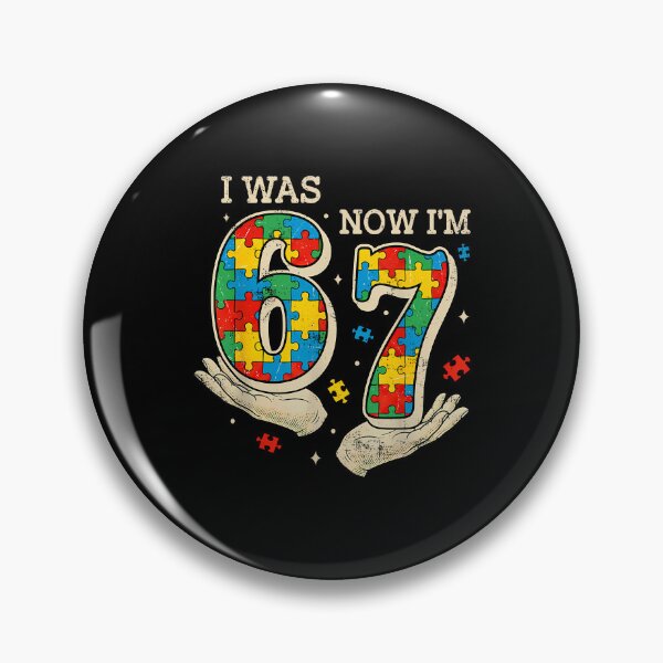 Item preview, I Was 6 Now I'M 7 Autism Birthday designed and sold by Desdenhoshell.
