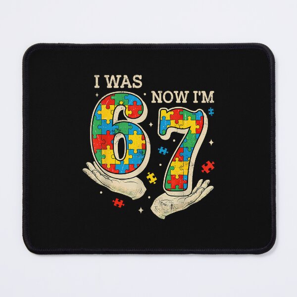 Item preview, I Was 6 Now I'M 7 Autism Birthday designed and sold by Desdenhoshell.
