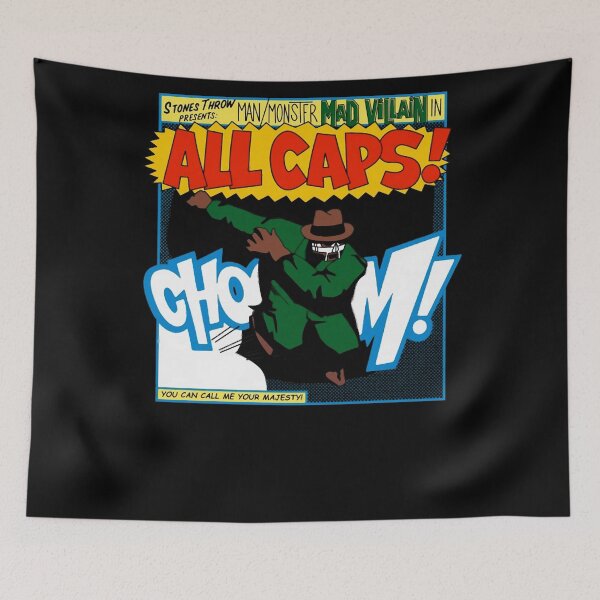 Item preview, mf doom all caps designed and sold by CheesleyStudios.
