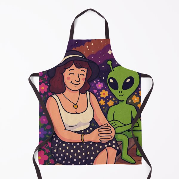 Item preview, Alien Zoo Garden — Whimsical Cosmic Encounter designed and sold by LuxuryApparels.