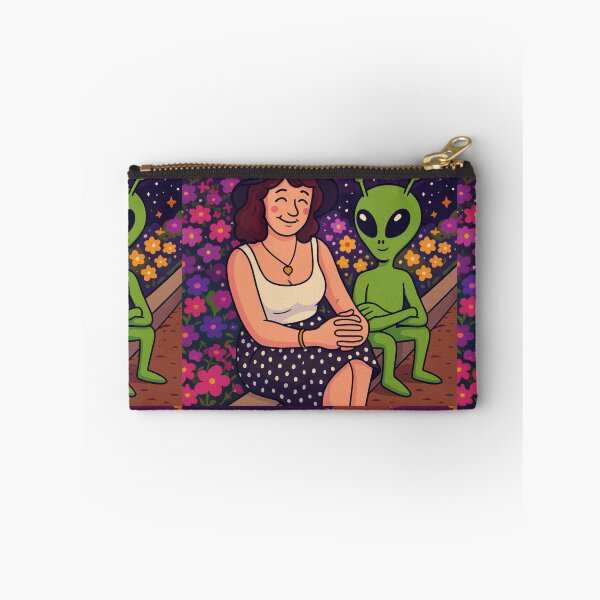 Item preview, Alien Zoo Garden — Whimsical Cosmic Encounter designed and sold by LuxuryApparels.