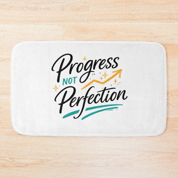 Item preview, Progress Not Perfection – Motivational Self Growth Quote  designed and sold by Lovestickerco.