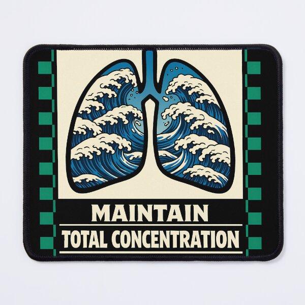 Item preview, Total Concentration Breathing Retro Poster designed and sold by agearb.