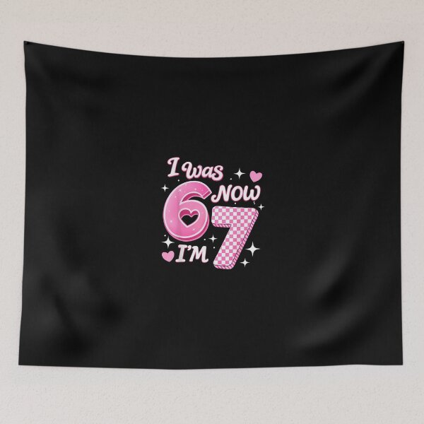 Item preview, 6 7 Years Old Birthday Girl I Was 6 Now I'M 7 67 Meme Kids designed and sold by Desdenhoshell.