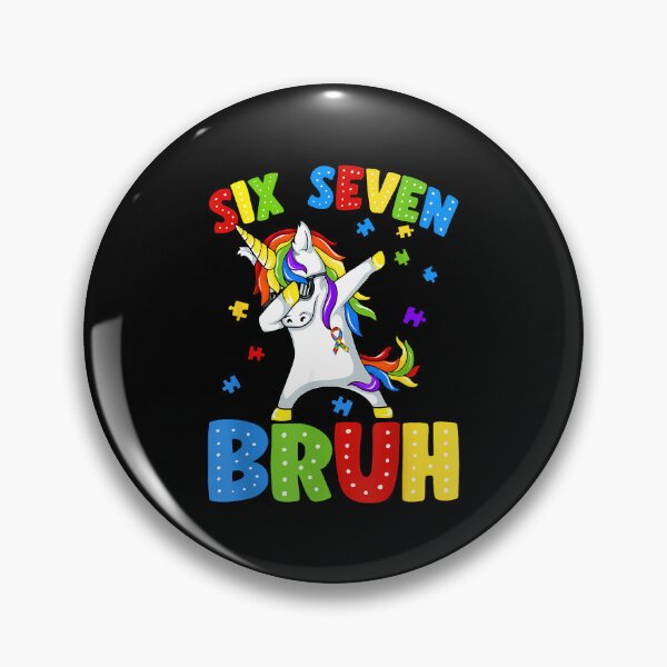 Item preview, Six Seven 67 Bruh Dabbing Unicorn Puzzle Autism Awareness designed and sold by Desdenhoshell.