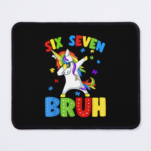 Item preview, Six Seven 67 Bruh Dabbing Unicorn Puzzle Autism Awareness designed and sold by Desdenhoshell.