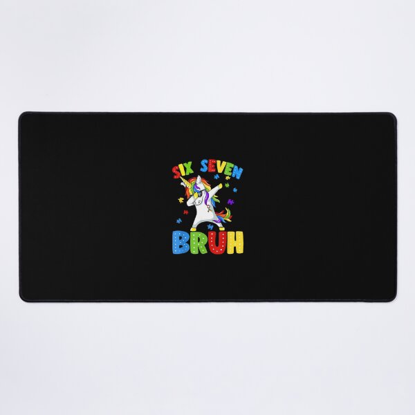 Item preview, Six Seven 67 Bruh Dabbing Unicorn Puzzle Autism Awareness designed and sold by Desdenhoshell.