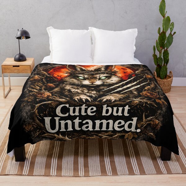 Item preview, Cute but Untamed – Wild Rabbit Under the Red Moon designed and sold by Astralia.