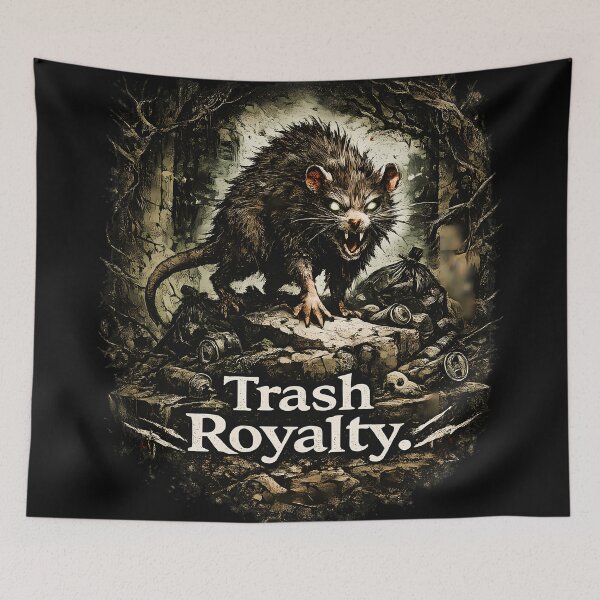 Item preview, Royal Junkyard Rat – Vintage Fun Illustration designed and sold by Astralia.