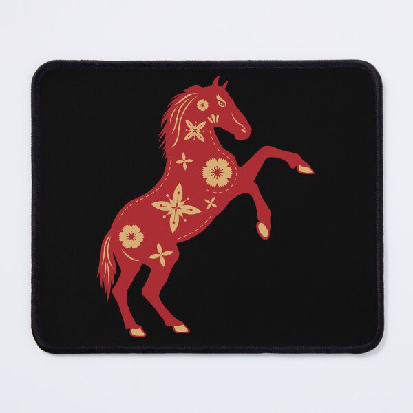 Item preview, Luxe Fire Horse 2026 On Black designed and sold by AnimaliaStar.