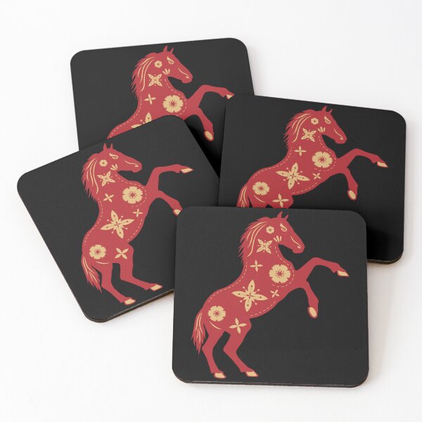 Item preview, Luxe Fire Horse 2026 On Black designed and sold by AnimaliaStar.