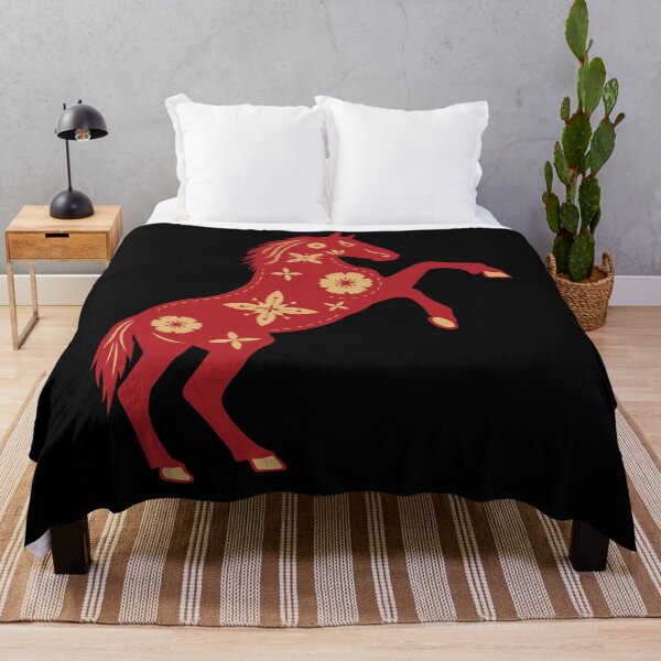 Item preview, Luxe Fire Horse 2026 On Black designed and sold by AnimaliaStar.