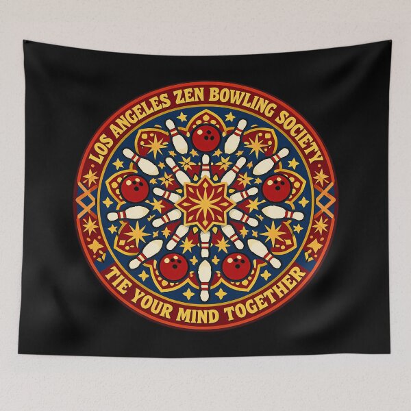 Item preview, Zen Bowling Society Psychedelic Mandala Emblem designed and sold by agearb.