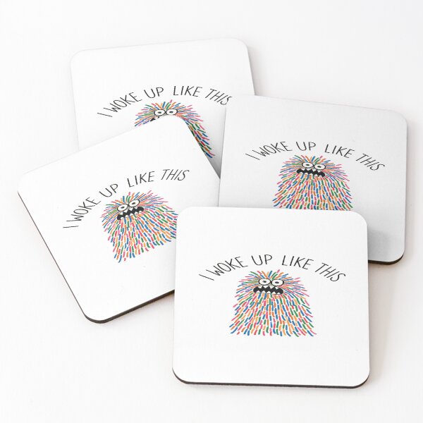 Item preview, I Woke Up Like This Monster Art – Funny Colorful Character Print for Kids & Playful Spaces designed and sold by Bright Nest Studio.
