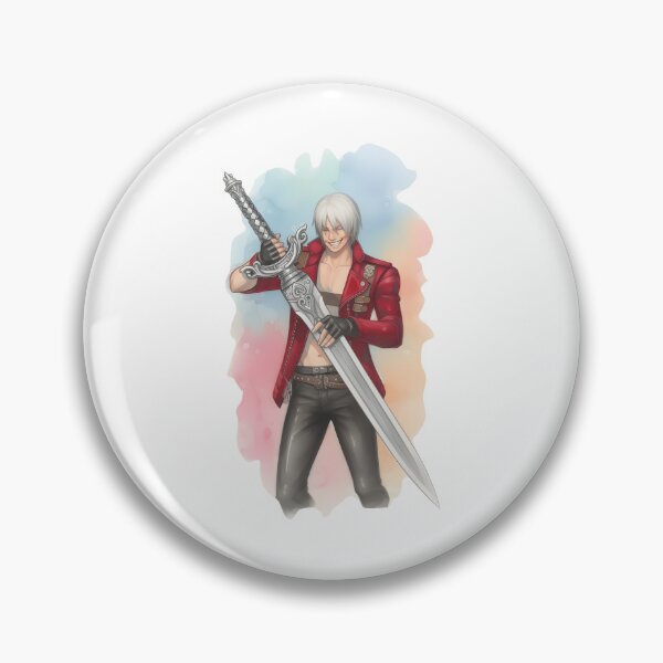 Item preview, Dante Devil May Cry Video Game Character Art – Sarcastic Stylish Action Gamer Aesthetic (Version 1 - Swordmaster) designed and sold by SlightlyUnreal.