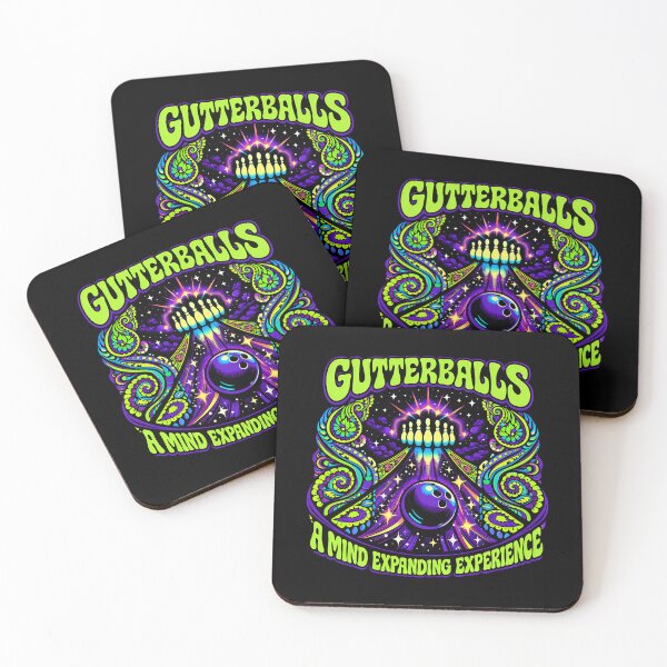 Item preview, Psychedelic Cosmic Bowling Gutterball Vintage Poster designed and sold by agearb.