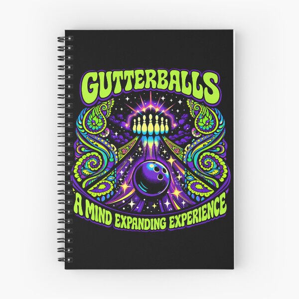 Item preview, Psychedelic Cosmic Bowling Gutterball Vintage Poster designed and sold by agearb.