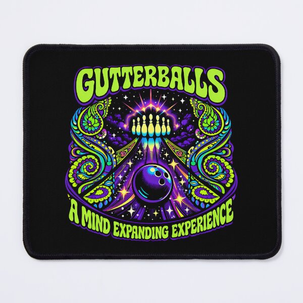 Item preview, Psychedelic Cosmic Bowling Gutterball Vintage Poster designed and sold by agearb.
