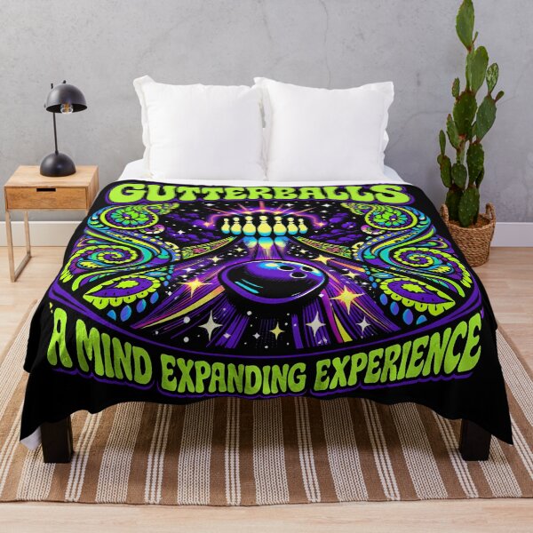 Item preview, Psychedelic Cosmic Bowling Gutterball Vintage Poster designed and sold by agearb.