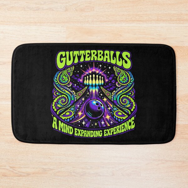 Item preview, Psychedelic Cosmic Bowling Gutterball Vintage Poster designed and sold by agearb.