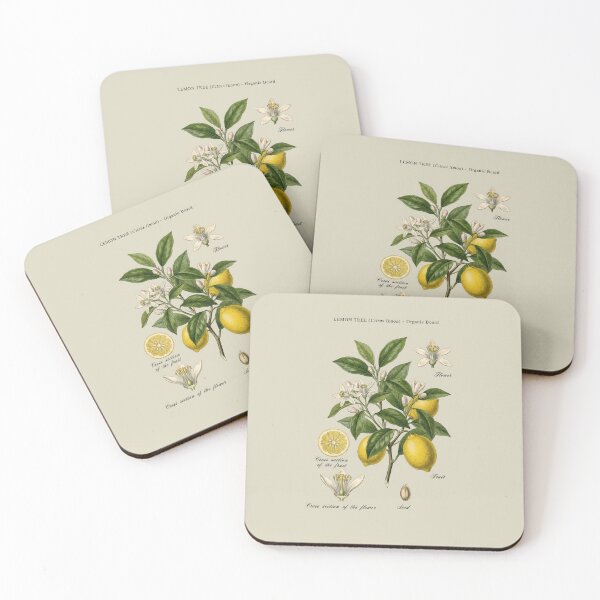Item preview, Yellow Lemon Tree Branch Botanical Sketch designed and sold by capricedefille.
