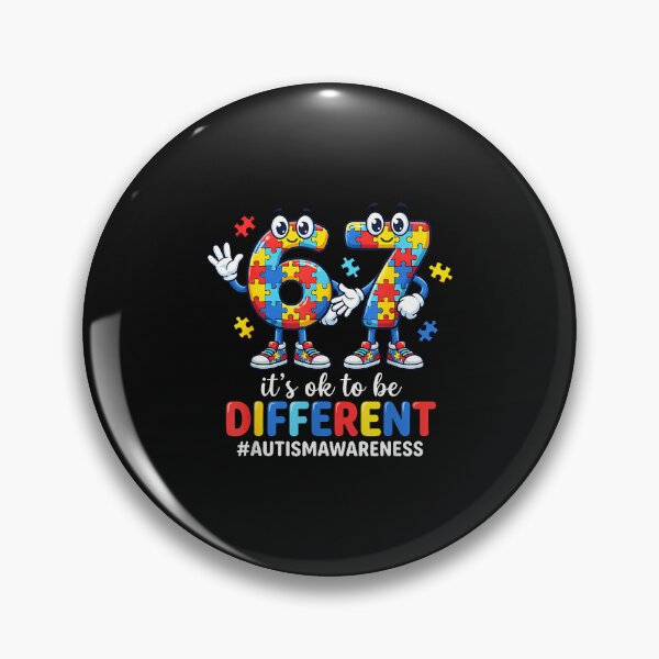 Item preview, It'S Ok To Be Different 67 Six Seven Puzzle Autism Awareness designed and sold by Cokonatss.
