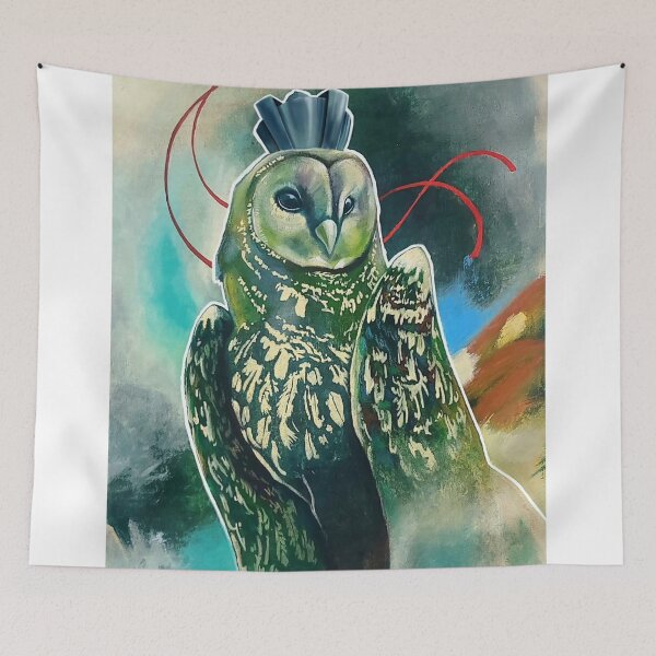 Item preview, Owl Mystics with Geometric Wings designed and sold by Rishstrethphoto.
