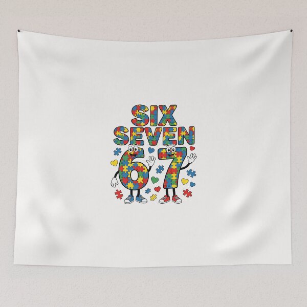 Item preview, Kids Meme 67 Six Seven 6 7 Autism Awareness 2026 Puzzle 6-7 designed and sold by Cokonatss.