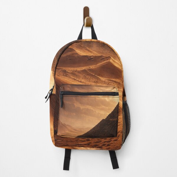 Item preview, Ancient Pyramid in the Desert | Lone Traveller Lost Civilization Wall Art designed and sold by Element Horizon Studio.