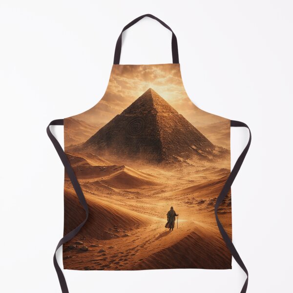 Item preview, Ancient Pyramid in the Desert | Lone Traveller Lost Civilization Wall Art designed and sold by Element Horizon Studio.