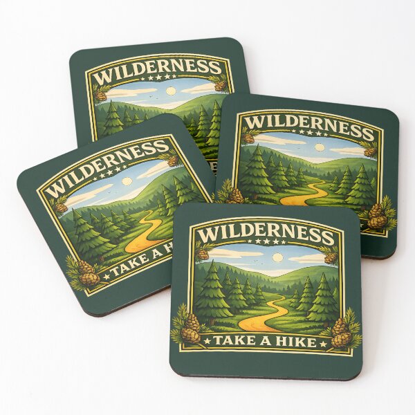 Item preview, Wilderness – Take a Hike Vintage Nature Badge designed and sold by blankTeeShirt.