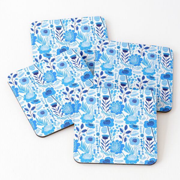 Item preview, Blue Florals 34 designed and sold by Dawne's Designs.