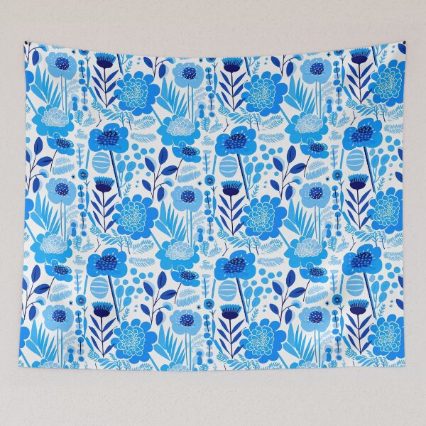 Item preview, Blue Florals 34 designed and sold by Dawne's Designs.