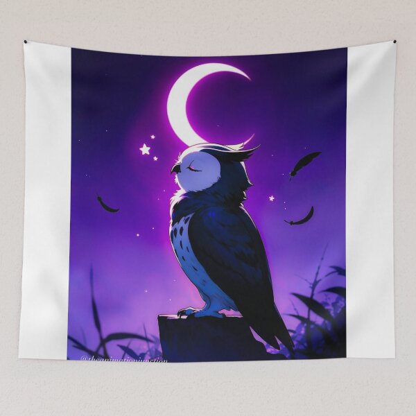 Item preview, Owl Trippie Redd and Stars in Night Sky designed and sold by Rishstrethphoto.