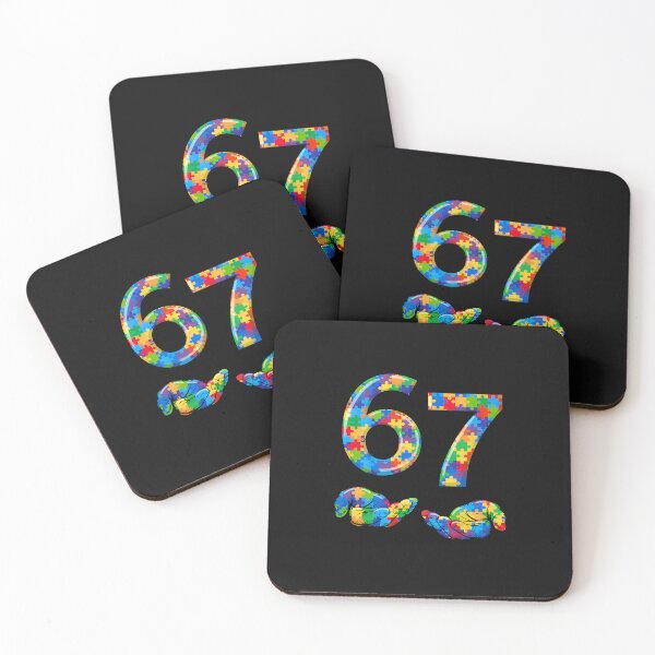 Item preview, 67 Six Seven Puzzle Dabbing Boys Kids 6 7 Autism Awareness designed and sold by Cokonatss.