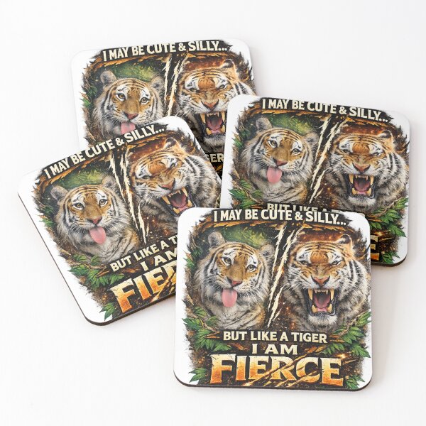 Item preview, I May Be Cute And Silly But Like A Tiger I Am Fierce designed and sold by BlessedKaren.