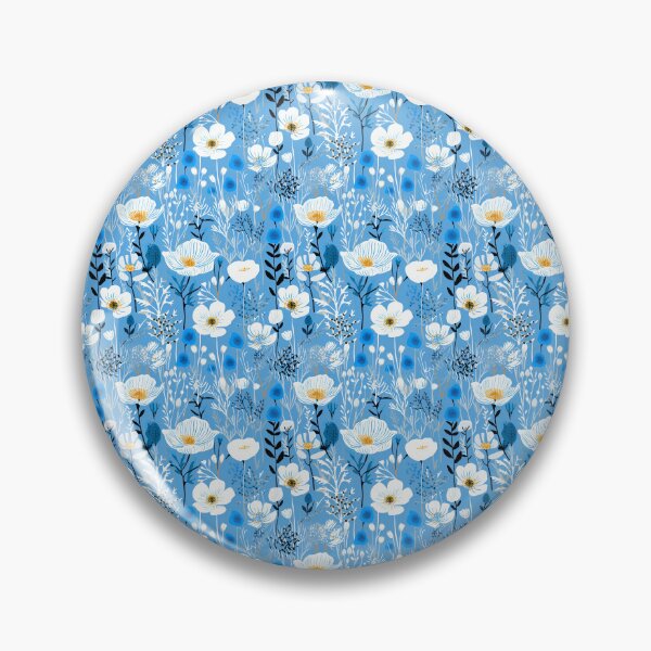 Item preview, Blue Florals 36 designed and sold by Dawne's Designs.