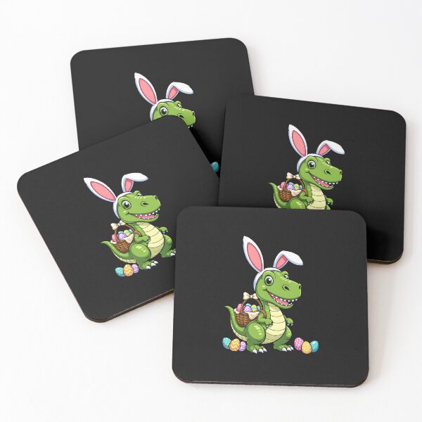 Item preview, Cute Dinosaur With Bunny Easter Egg Hunt Design designed and sold by Cokonatss.