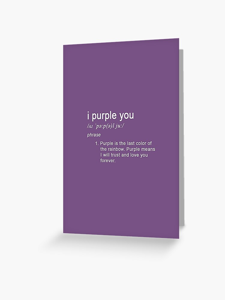 i purple you