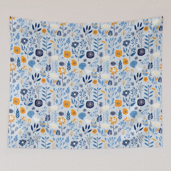 Item preview, Blue Florals 37 designed and sold by Dawne's Designs.