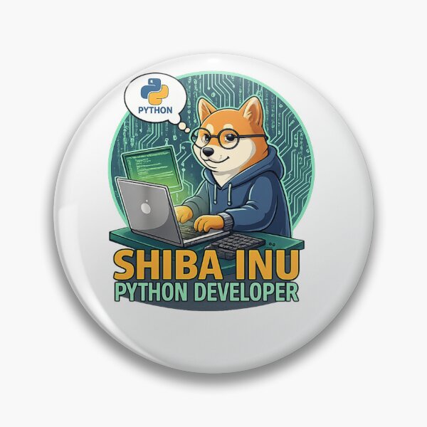 Item preview, Shiba Inu Python Developer - Coding Dog Geek Art designed and sold by craftedd.