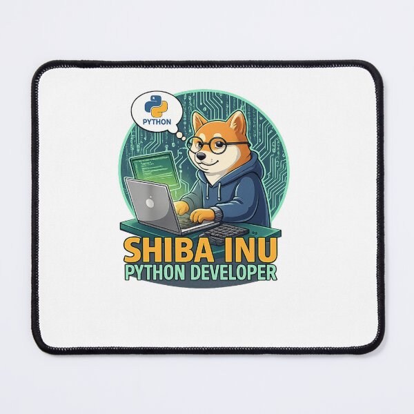 Item preview, Shiba Inu Python Developer - Coding Dog Geek Art designed and sold by craftedd.