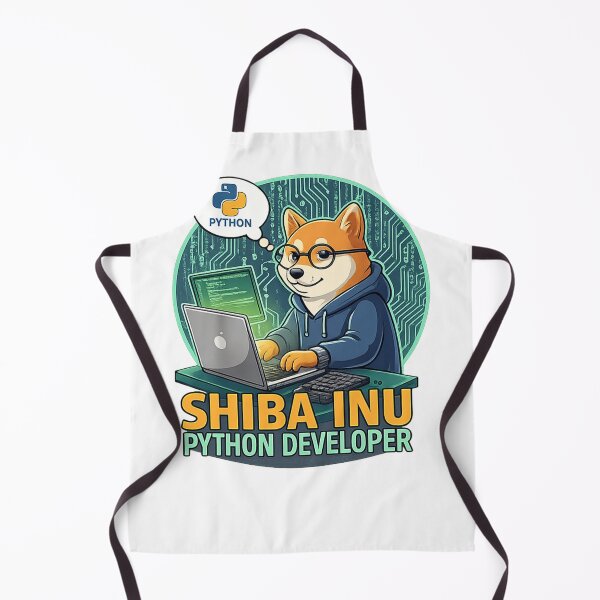 Item preview, Shiba Inu Python Developer - Coding Dog Geek Art designed and sold by craftedd.
