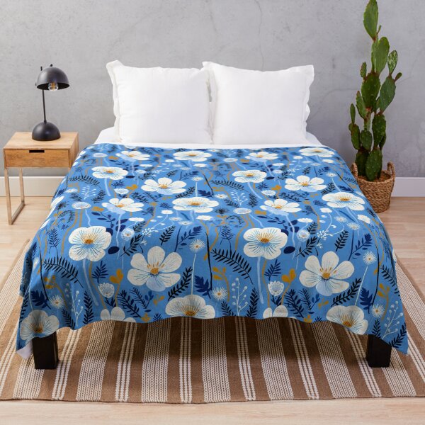 Item preview, Blue Florals 38 designed and sold by Dawne's Designs.