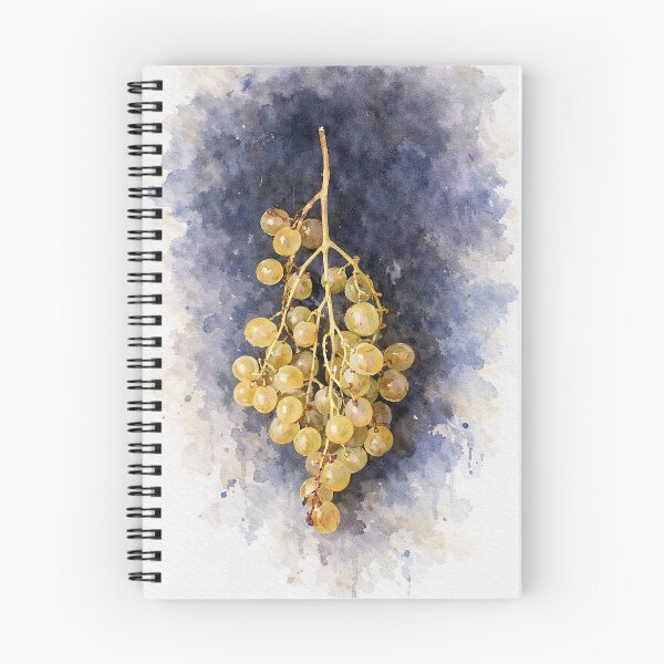 Item preview, Watercolor Grapes on Dark Background designed and sold by Pacika.