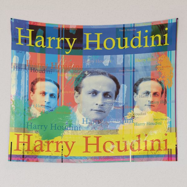 Item preview, Harry Houdini Escape Artist Portrait Collage Pop Art designed and sold by Mauswohn.