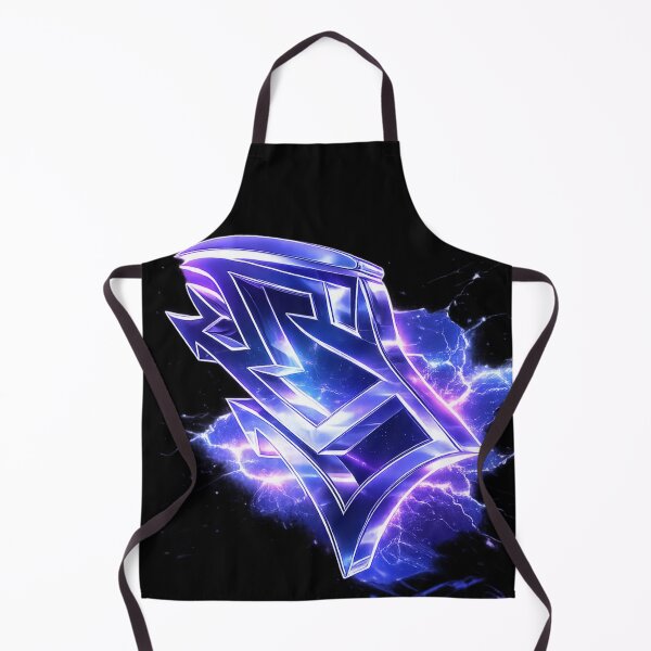 Item preview, Electric Blue Chrome Graffiti - Lightning Strike Streetwear designed and sold by HubiUrbanStudio.